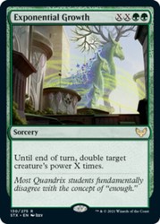 Exponential Growth Foil - Strixhaven: School of Mages #130