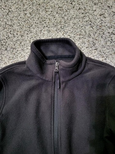 Kids Black Fleece Jacket, Size Medium (8) - Picture 2 of 3