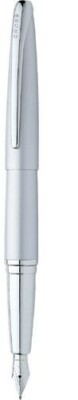Cross Atx Fountain Pen Matte Chrome Fine Pt New In Box 886-1FS
