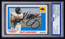Kliff Kingsbury Signed 2003 Topps All American Rookie Card #113 (PSA) Texas Tech. rookie card picture