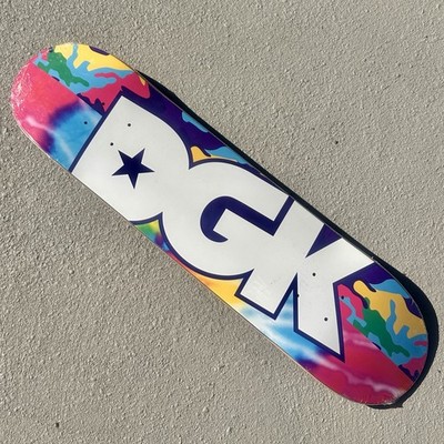 DGK Logo 7.75 Inch Half Half Skate Board Deck NEW Sealed in Shrink