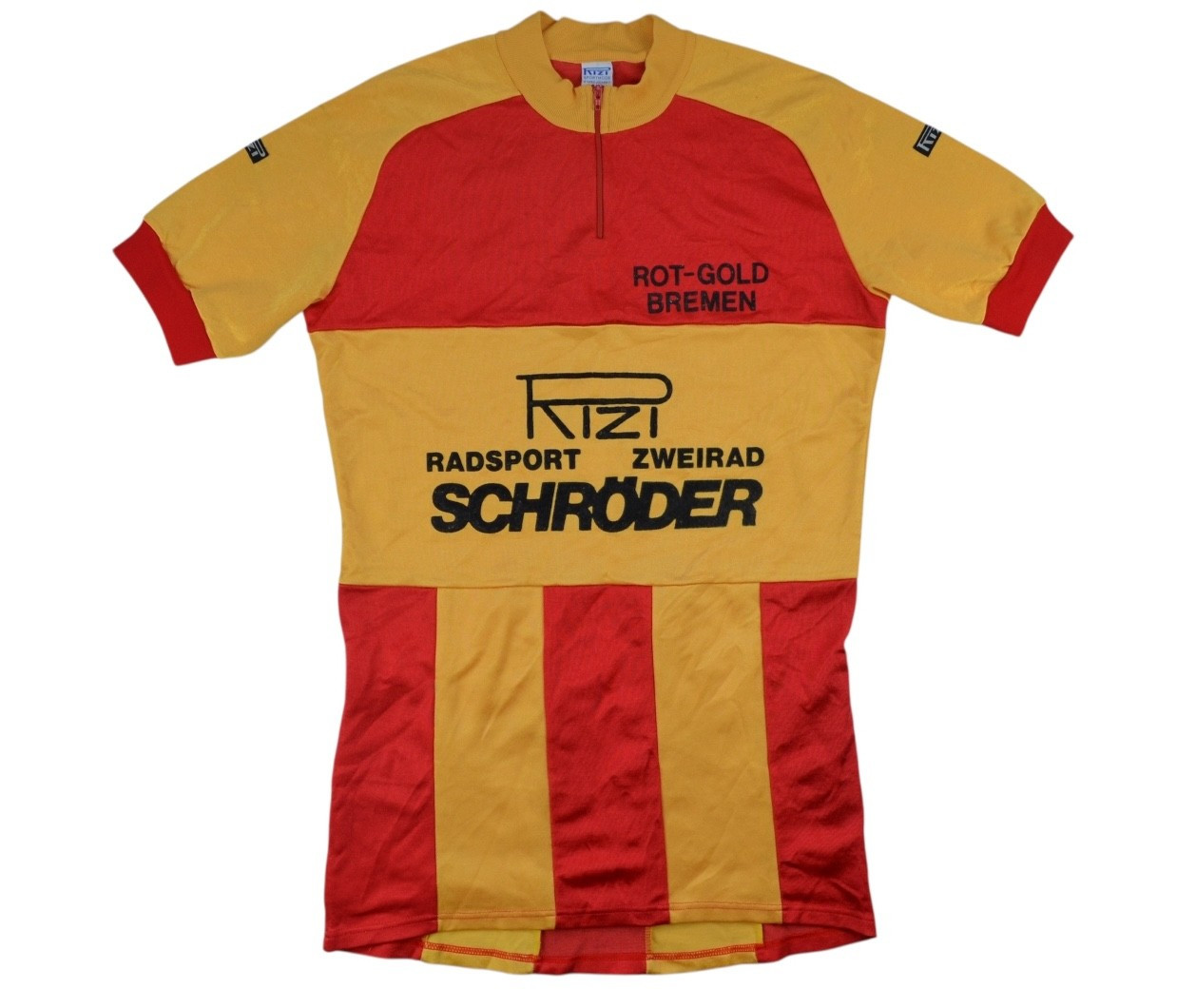 Vintage Rizi RSC Rot Gold Bremen Germany Radsport Cycling Jersey Size 5