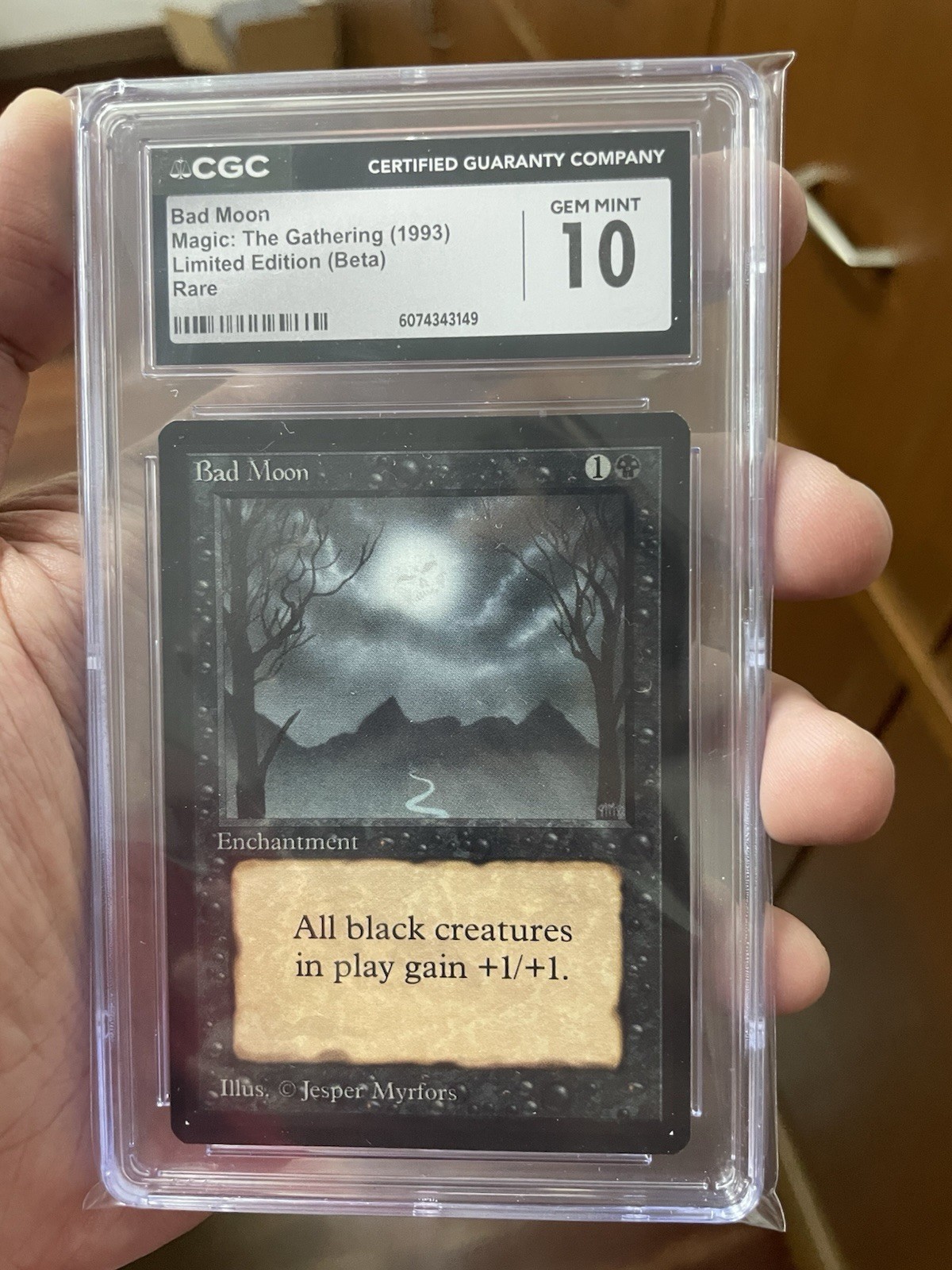 MTG - Bad Moon - Beta - CGC 10