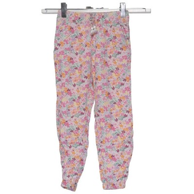 H&M, Hose, Größe: 116, Jogger Pull-On, Pink/Mehrfarbig, Viskose, Blumen #VrA