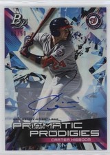 2019 Bowman Platinum Wal-Mart Prismatic Prodigies 1/50 Carter Kieboom Auto e6p