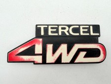 1984 - 1988 Toyota Tercel 4x4  4wd Rear Badge Emblem 5.875 Wide Oem Patina