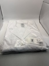 Checked Lab Coat XL New White