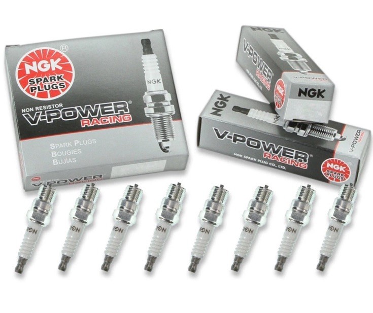 NGK 5034 V-Power Racing R5674-7 Inboard Marine Spark Plug Tune Up Lot of 8