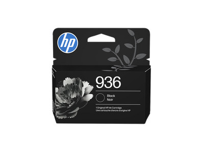 HP 936 Black Original Ink Cartridge, ~1,250 pages, 4S6V2LN