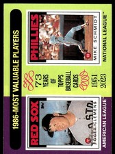 1986 MVPs (Roger Clemens / Mike Schmidt) 2024 Topps Heritage #197 FREE SHIPPING