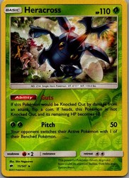 Heracross 11/147 Reverse Holo Burning Shadows
