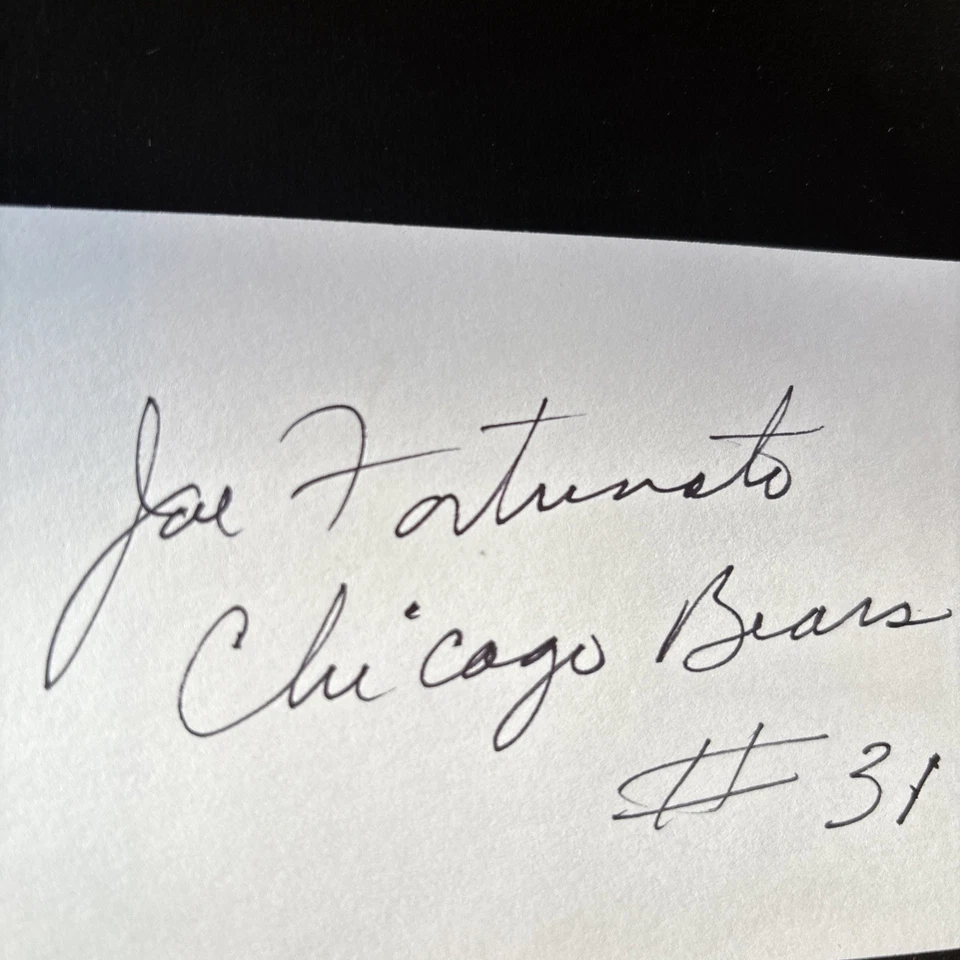 Joe Fortunato (Miss. St.) ‘51 All-Amer. ‘56-66 Chicago Bears, 5X All-Pro Died’17 - Image 2 of 2