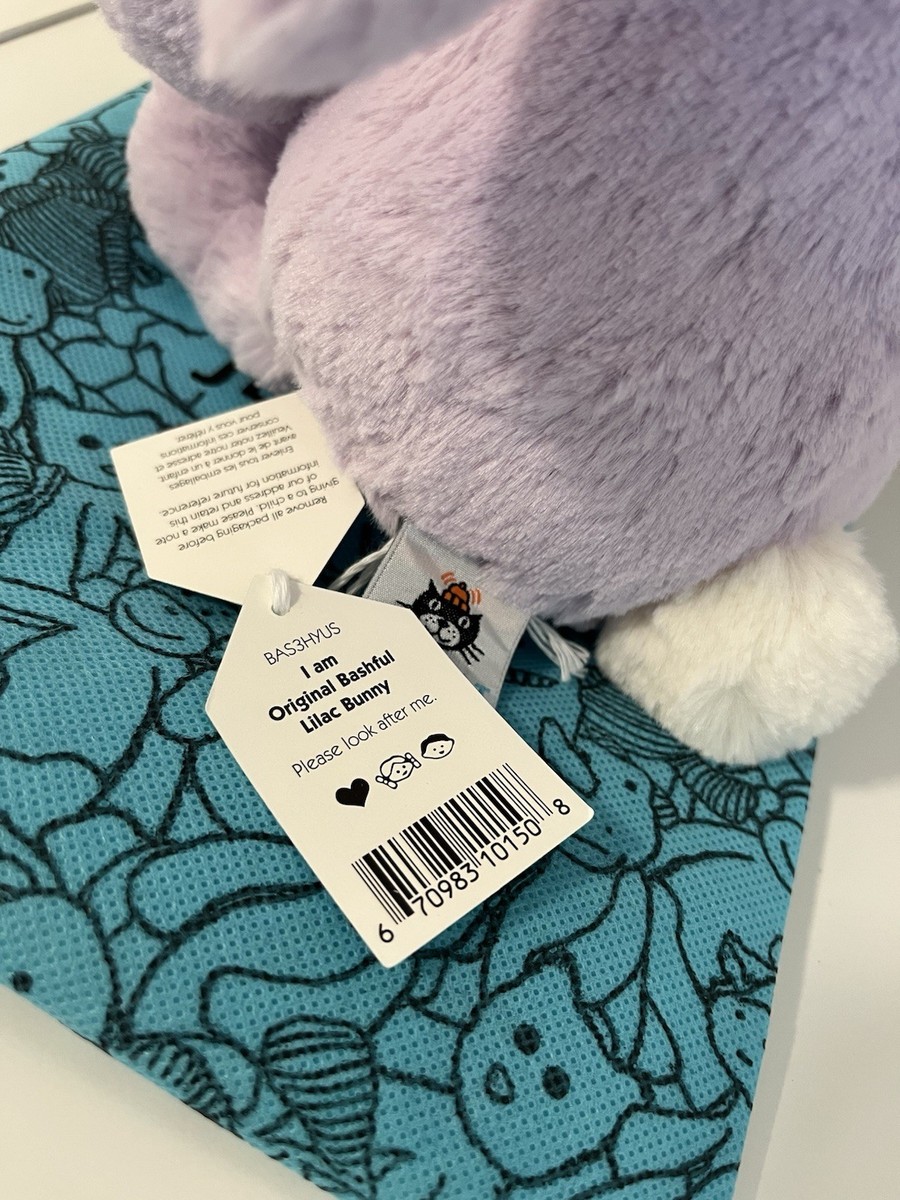 Jellycat Authentic Medium Original Lilac Bashful Bunny Plush Toy