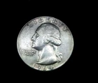 1964-D Washington Silver Quarter 90% Silver Denver Mint US Coin Vintage