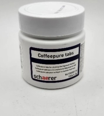BRAND NEW SEALED AUTEHNTIC SCHAERER COFFEEPURE CLEANING TABLETS - 100 TABLETS