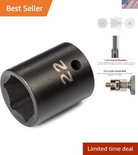 Versatile 1/2 Inch Drive 22 mm Impact Socket – Compatible with Multiple Anvils