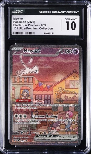 2023 POKEMON SVP EN-SV BLACK STAR PROMO #053 MEW EX CGC 10 GEM MINT