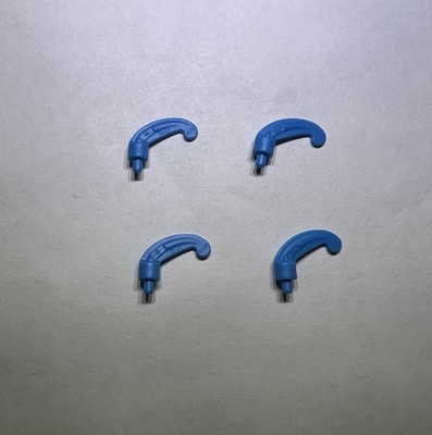 Lego Lot Of 4 Dark Azur Blue Mini Feather Feathers Hat New City Knight Castle