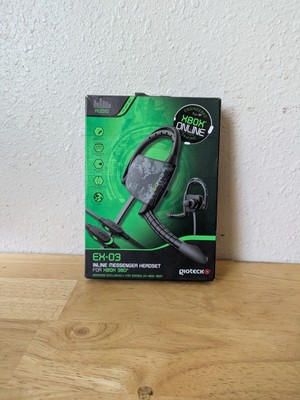 Gioteck EX-03 Wired Headset For Microsoft Xbox 360, Black CIB