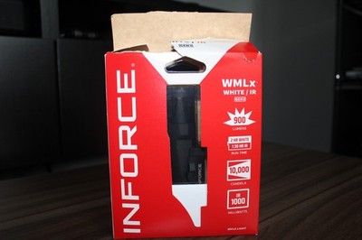 Inforce WMLx White Gen 3 Mounted Rifle Light, 900 Lumens, Black 