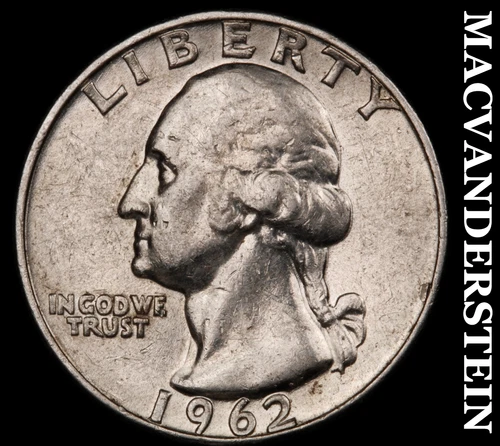 1962-D Washington Quarter- Silver- Scarce Better Date No Reserve #J2530