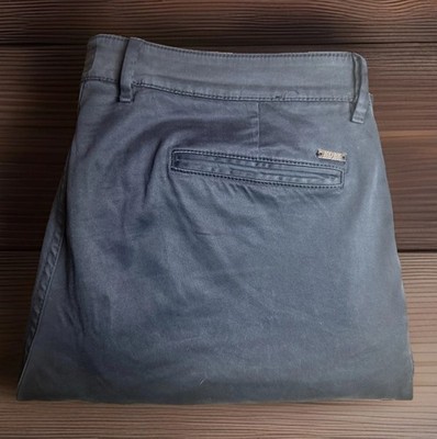 BOSS # Hugo Boss # Business Hose # W48/L34 # Navy Blue # Regular Fit #97% Cotton