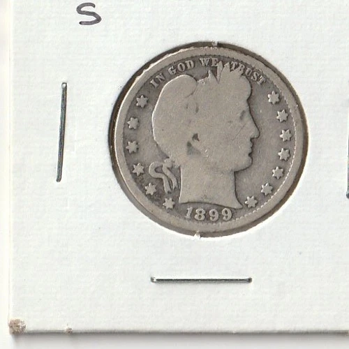 1899-S Barber Quarter