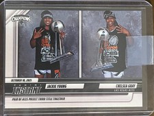 2025 Panini Instant WNBA #327 Jackie Young Chelsea Gray Las Vegas Aces
