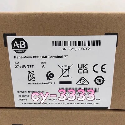 AB 2711R-T7T PANELVIEW 800 7-INCH HMI TERMINAL New Factory Sealed Z