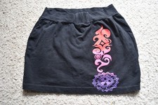 VINTAGE 1990's BLACK STRETCHY MINI SKIRT GOTCHA COTTON SPANDEX