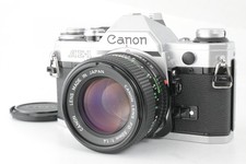 No extra costs Canon AE-1 SLR Silver New FD NFD 50mm F1.4 Lens JAPAN NMint 2