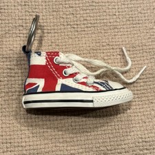 Converse All Star Chuck Taylor Sneaker Keychain Key Ring Union Jack British Flag