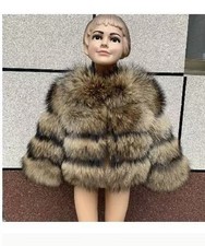 Kids Girls Baby Luxurious Faux Fox Fur Top Quality THICK PARKER WARM Coat JACKET