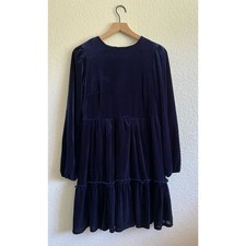 Anthropologie Ro & De Windsor Velvet Tiered Tunic Babydoll Dress - EUC - Size XS