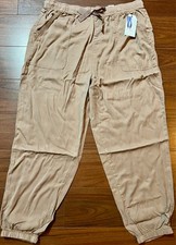 TIME & TRU Parachute Jogger Vintage Pink New Size XL (16-18)