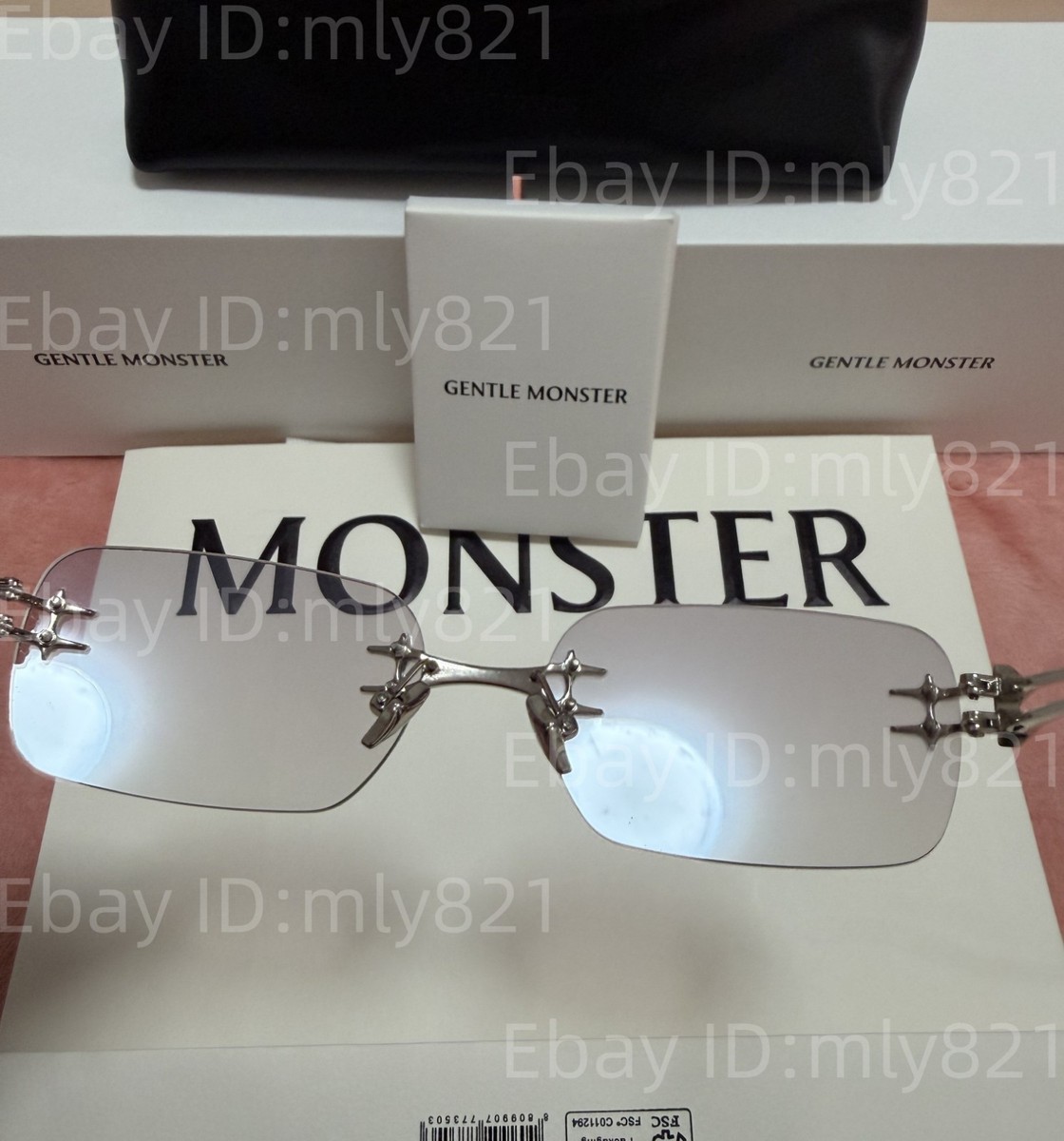 GentleMonster Sunglasses BOLD - Tetra 02(BRM) Silver Frame Clear
