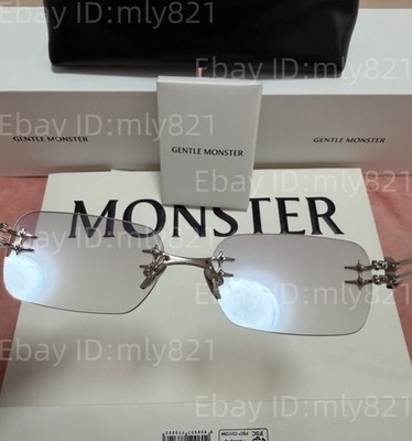 GentleMonster Sunglasses BOLD - Tetra 02(BRM) Silver Frame Clear