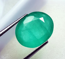 Natural Zambian Emerald 6.20 Ct Oval Shape Loose Gemstone Certified