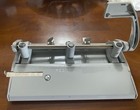 Vintage Foothill 310 Grey Metal 3 Hole Punch