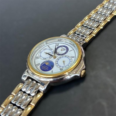 Rare SEIKO ALBA Sun Moon Phase 1980s