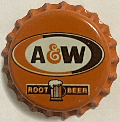 Vintage 1980s A&W Root Beer Bottle Cap Frothy Mug NOS Soda Memorabilia