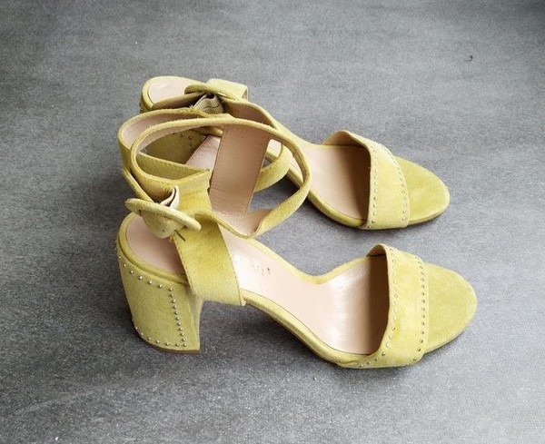 Women Bruno Magli Heels Yellow 41