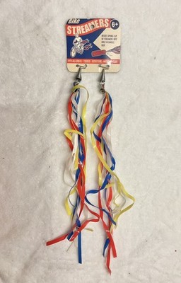  Vintage Bicycle NOS Rainbow Streamers Handlebar  dragster cycle scooter 