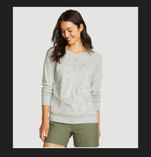 Eddie Bauer Women's Legend Wash Sweatshirt - Palm Trees - M - Released 2025