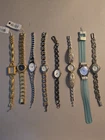 Lot Of  8 Women's Vintage Watches Timex Utopia Rumours UNTESTED/NEED BATTERIES