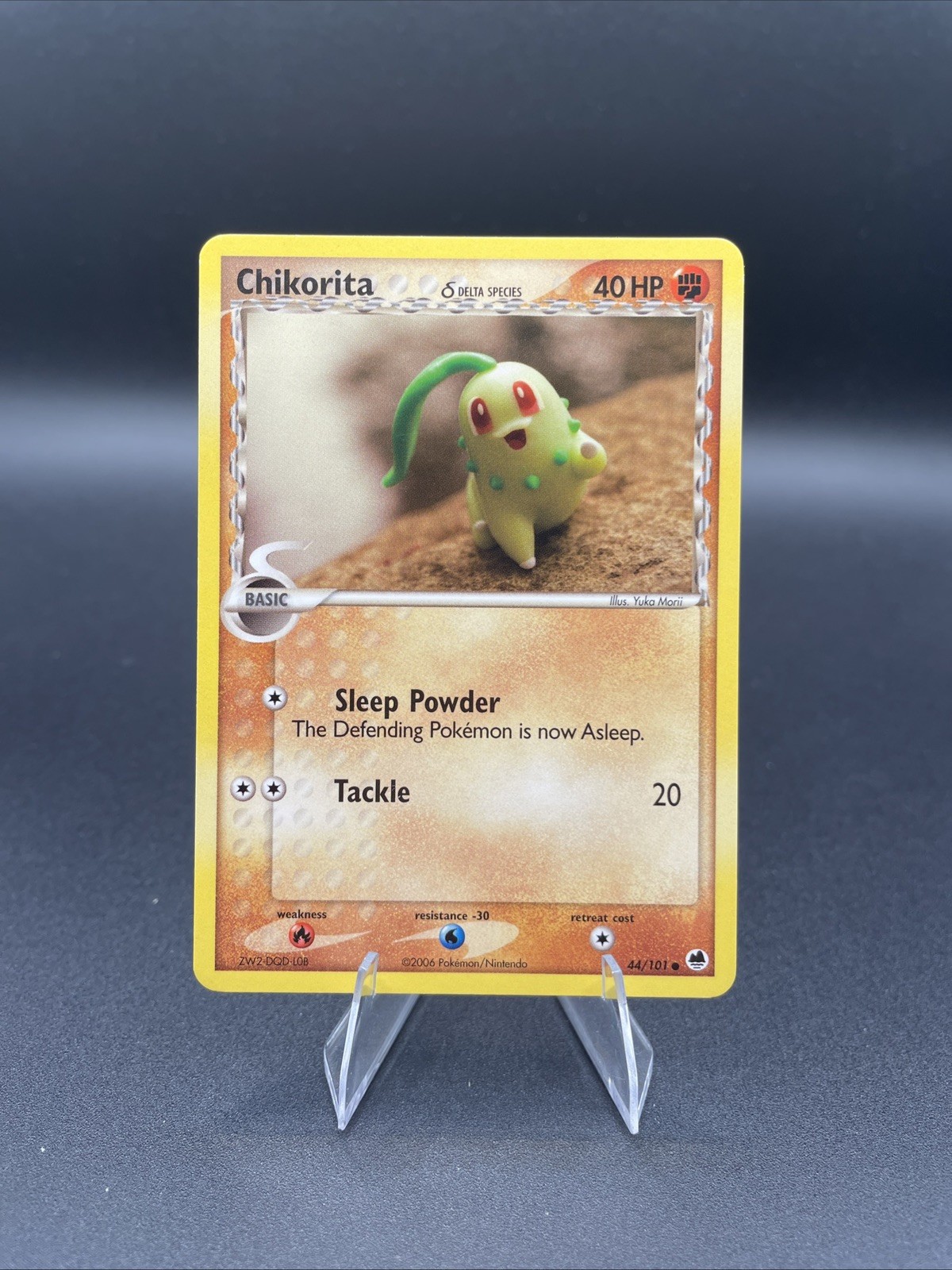 CHIKORITA - 44/101 - EX Dragon Frontiers - Common - Pokemon Card - NM