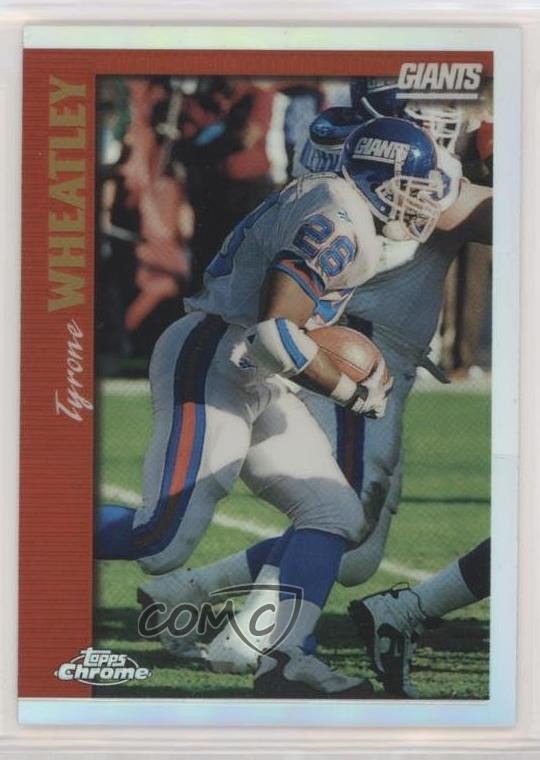 1997 Topps Chrome Refractor Tyrone Wheatley #21 0c2