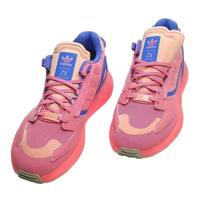 Adidas ZX 2K Boost 2.0 Womens Pink Blue Running Shoes GZ7876 Size 11