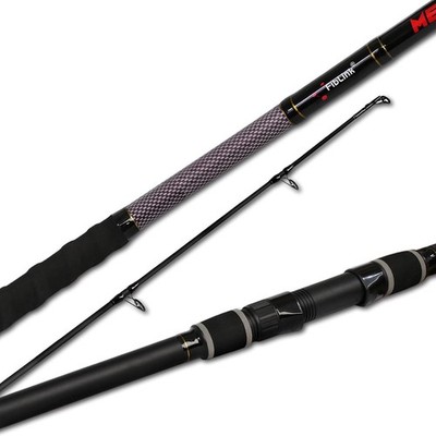 Fiblink Surf Fishing Rod 2 Piece/3 Piece Portable Travel 9 Feet, Black 