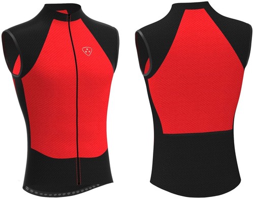 Camiseta deportiva de ciclismo sin mangas para hombre - Camiseta transpirable para bicicleta de carreras de equipo - Imagen 2 de 21
